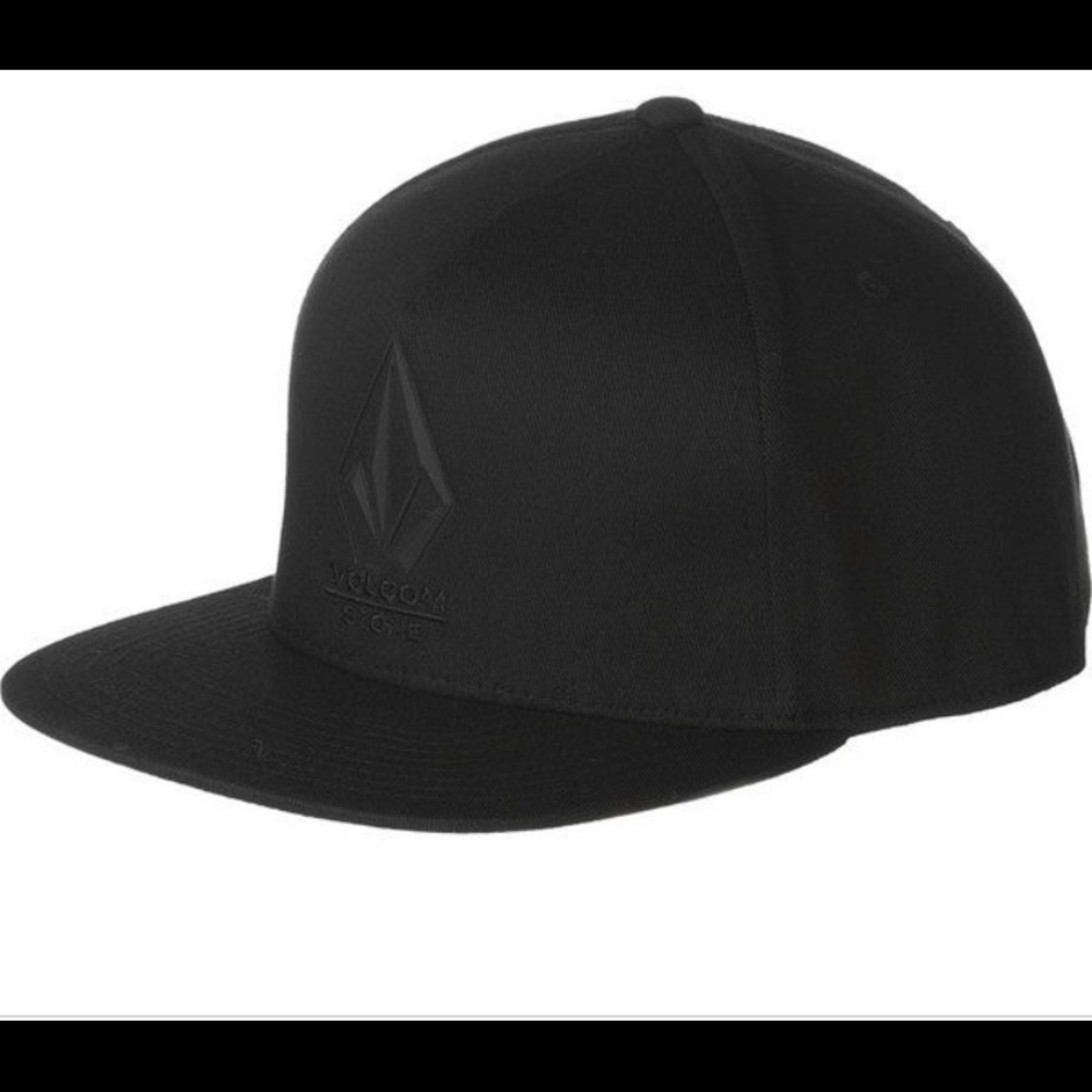 ISO solid black volcom hat